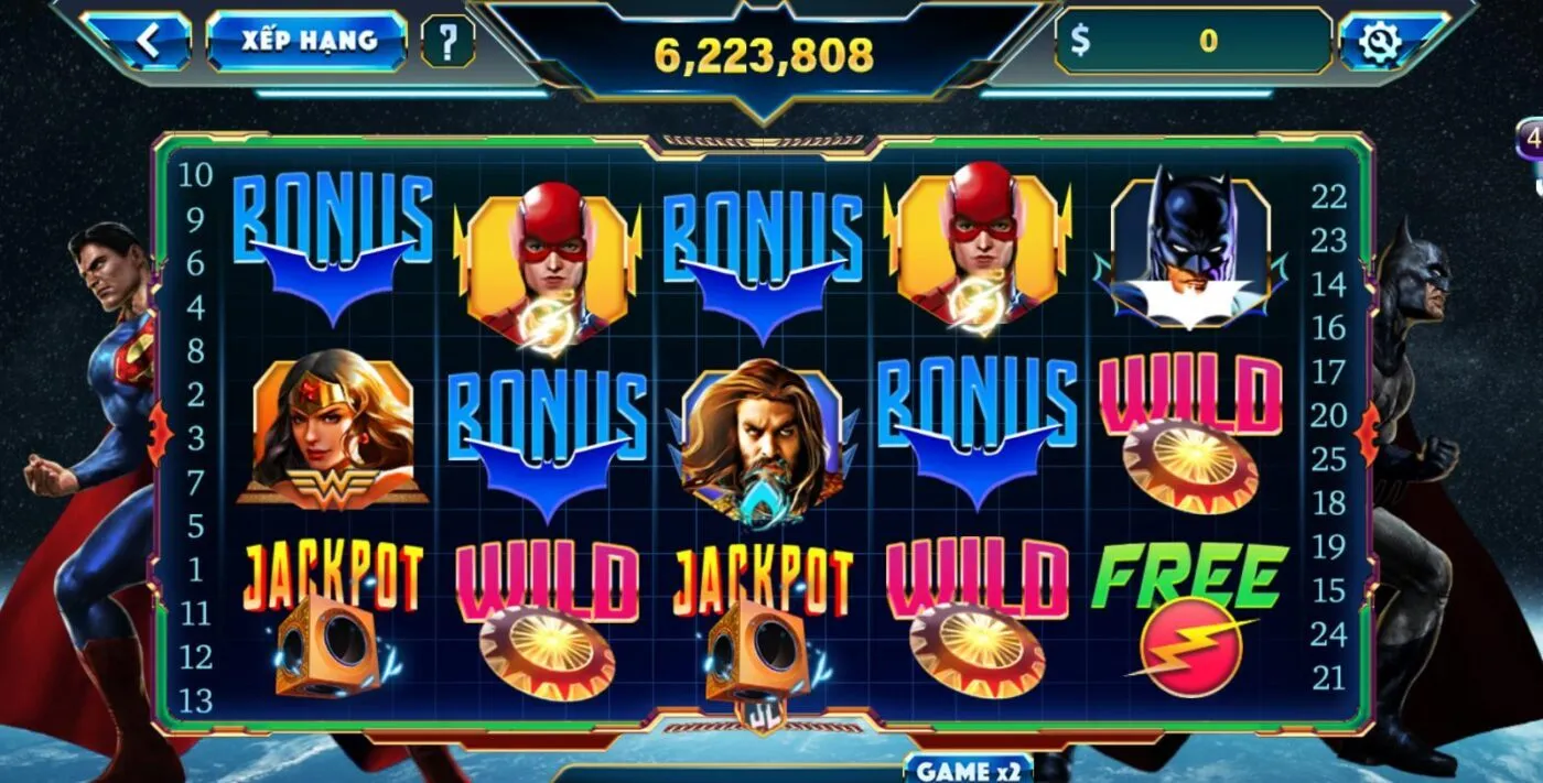 Nổ Hũ Justice Hấp Dẫn Tại Rikvip Thưởng Siêu Lớn 2025 Hướng dẫn chơi game Nổ hũ Justice League tại Rikvip