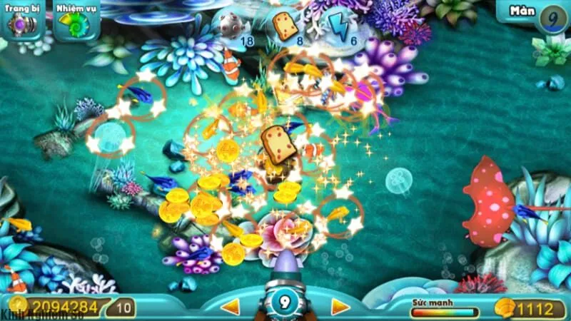 Bắn Cá Rainbow Fish – Chinh phục thế giới đại dương cùng Rikvip 2025 Sử dụng vũ khí phù hợp với từng loại cá cần tiêu diệt
